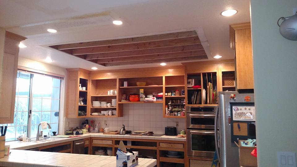 Kitchen remodel with new lighting